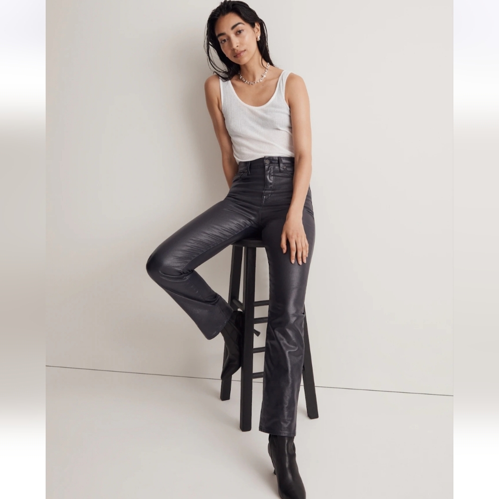 Madewell The '90s Straight Jean in Midnight Blue Foil *